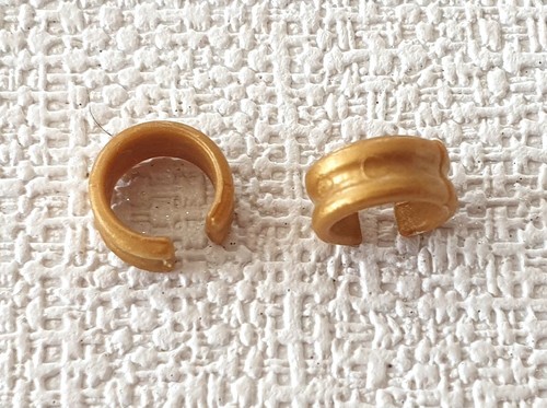 Paar kurze armbänder gold - 2,