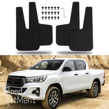 Für Toyota Hilux 4 Stück Schmutzfänger Spritzschutz Gummi Auto Vorne & Hinten