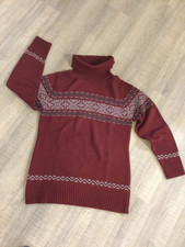 Norweger Weihnachts Rollkragen Pullover Gr XL