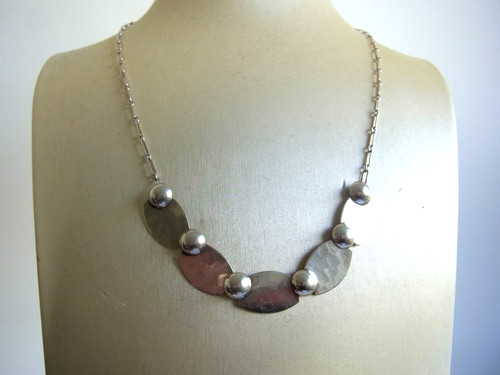 Art deco collier - aus, silber