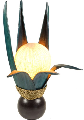 Palmenblatt lotus tischlampe - palmenblatt,