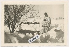 Wehrmacht MG-Maschinengewehr Stellung, Wintertarn, camo, 2.WK (4108a)