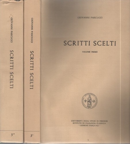 Scritti scelti e - scritti, bd.e]