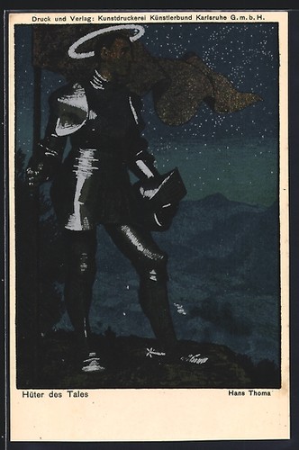 Künstler hans thoma - künstler-ak,