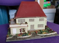 Wohnhaus Villa H0 Pappe Modellbau