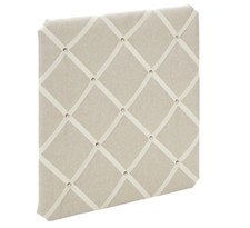 Laura Ashley Leinenstoff, Pinnwand, Memoboard, groß, 48 x 40 cm Nachrichtenbrett
