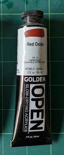 Golden open acrylics - golden, oxidrot