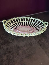 Art Deco ovale Flechtschale