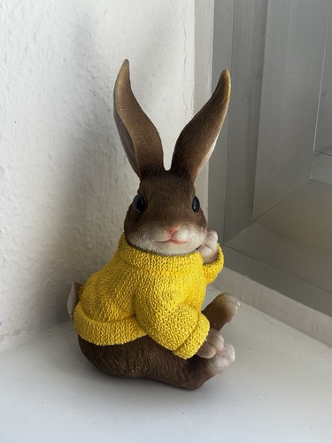 Hase mit pullover pulli - pulli, gelb