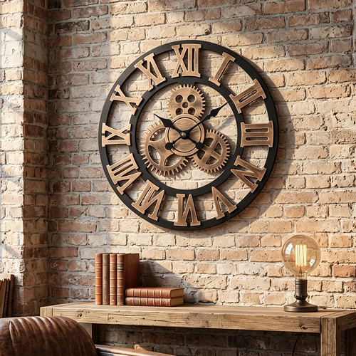 Wanduhr metall mit - mit, mdf
