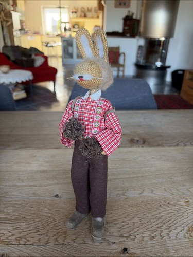 Osterhase vintage jute filz - osterhase,