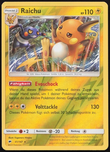 Pokémon raichu reverse holo - pokémon,