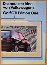 Prospekt VW Golf GTI Edition One   -   von 1989