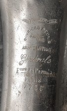 Antikes Saxophon Courtois „Paris“ No. 7788 Flambach „Liege“ versilbert restaur.