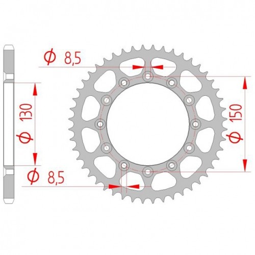 Stahl kettenrad für yamaha - kettenrad,