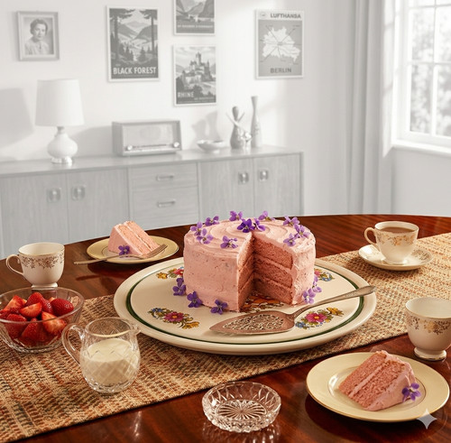 Vintage kuchenplatte keramik - vintage,