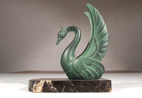 Art deco buchstütze bronze - deco,