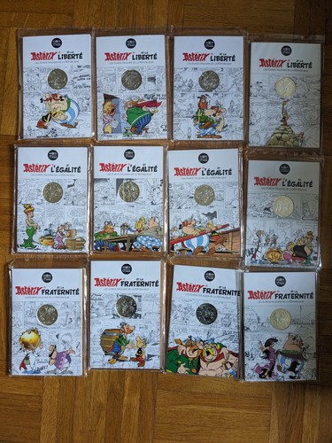 Asterix silbermünzen 10 - asterix, 24*10