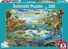 200 Teile Schmidt Spiele Kinder Puzzle Entdecke die Dinosaurier 56253