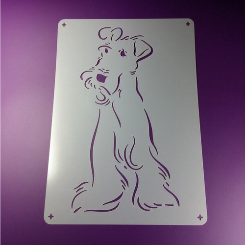 Schablone hund schnauzer - schablone,