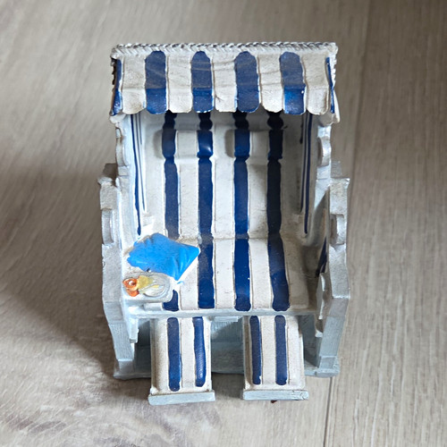 Miniatur strandkorb dekofigur - miniatur,