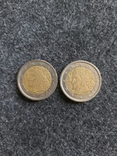 2 Seltene 2 Euro-Münzen Italien 2002 - Dante Alighieri R- siehe Bilder