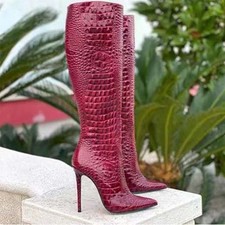 Damen Spitz Stilettoabsatz