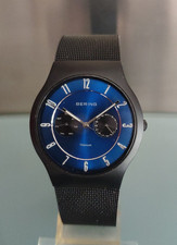 BERING 11939-078 Sunray Titanium 39mm Herrenarmbanduhr Multifunktion Milanaise