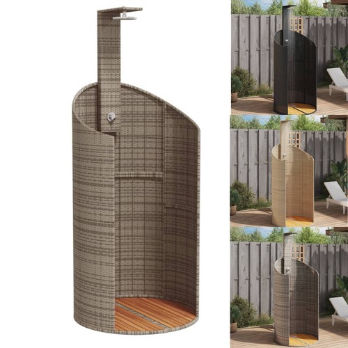 Gartendusche poly rattan - poly, optik