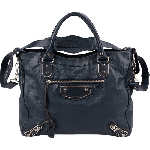 Balenciaga blue leather - leather, giant