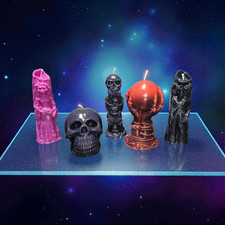 Rapswachskerzen Skelett Skull