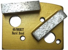 Doppelsegment 60/80er Körnung Diamant Bodenschleifschuh für weiche Oberfläche - TMAG