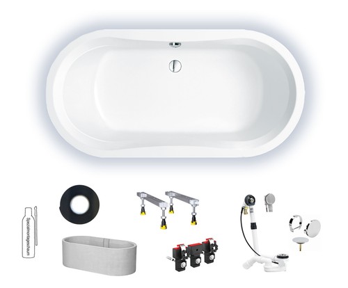 Badewanne ovalwanne repabad - badewanne,