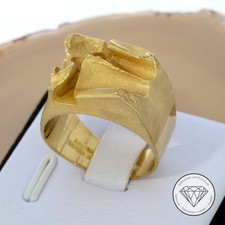 Wert 3.600,- Original Lapponia Björn Weckström Nugget Ring 585 / 14 Kt Gold xxyy