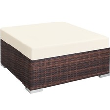 Rattan Lounge Hocker