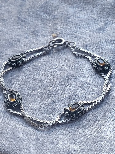 Vintage silber armband mit - vintage,