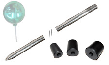 3er-Set Stab für Rosenkugel, Gartenkugel, Rosenkugelstab, aus Edelstahl, V2A