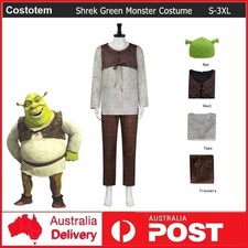 Shrek grün Monster Kostüm Cosplay Hut Shrek Halloween Party Outfits Anzüge neu