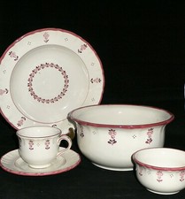 Schramberg Wien Keramik Handbemalt SMF Blumen rosa - Teile zur Wahl 