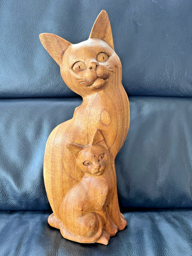 Vintage katzen skulptur - katzen, (30cm)