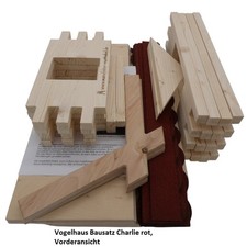 Vogelhaus Bausatz Charlie rot