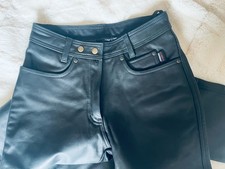 POLO Motorrad Lederhose Biker Hose Echtleder schwarz Gr. 36 neu ohne Etikett