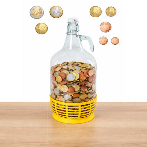 Spardose sparflasche - spardose,