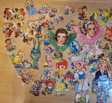 Poesie Glanzbilder Sammlung über 100 Oblaten Nostalgie alt Poesiealbum Sammler