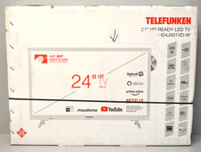 TELEFUNKEN XH24J501VD-W 24Zoll LED Fernseher Smart TV Weiß HD-Ready Neu