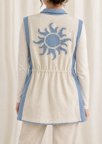 Me369 jeansweste hellblau - me369,