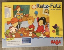 HABA Lernspiel, Ratz-Fatz in der Schule, Lernspiel: Zahlen und Buchstaben