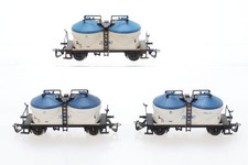 TT DB 3x Silowagen Zement Güterwagen blau weiß DC Konvolut N96