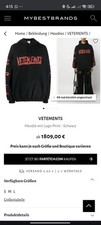 Designer Hoodie Vetements