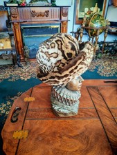 Damen Hut Ozelot Vintage